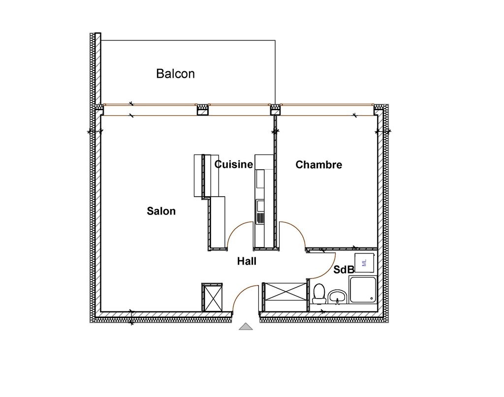 3 rooms apartment