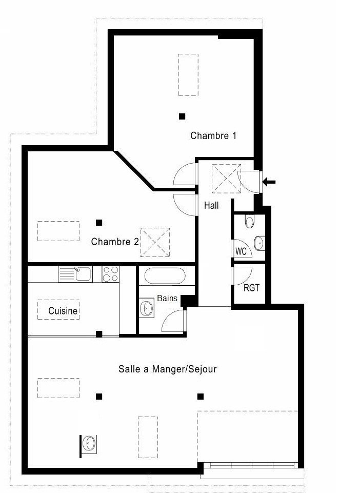 4-Zimmer-Wohnung, Foto 2 von 10