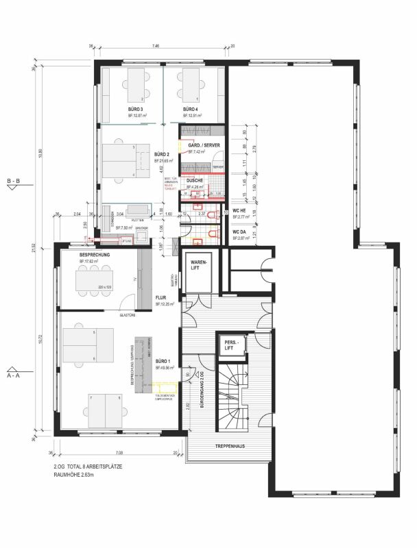 190m² office