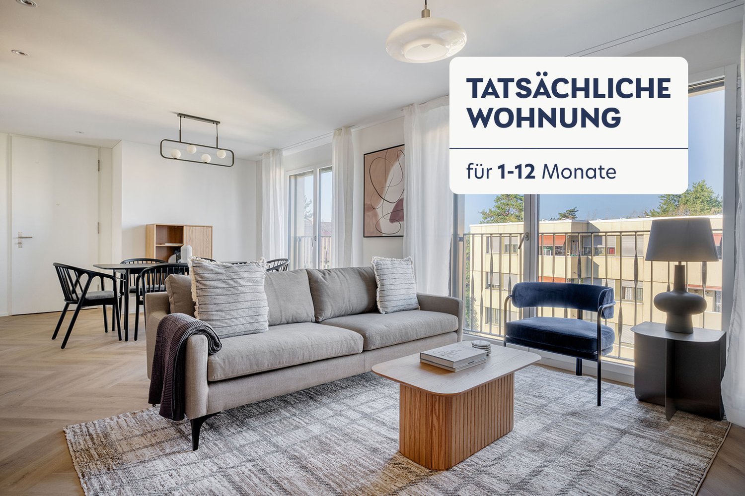 3 ½ rooms furnished flat, Foto 1 von 10