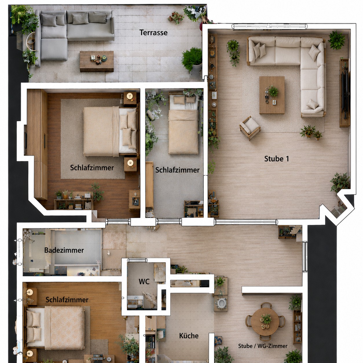 5 rooms apartment, Foto 1 von 10