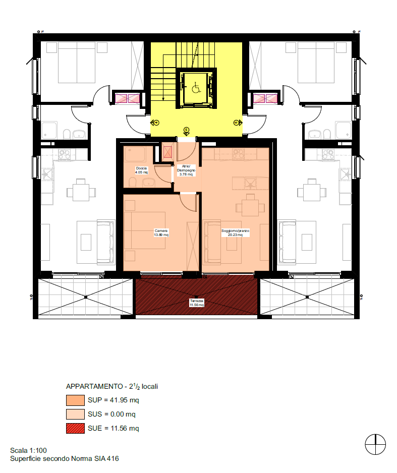 Appartement de 2 ½ pièces