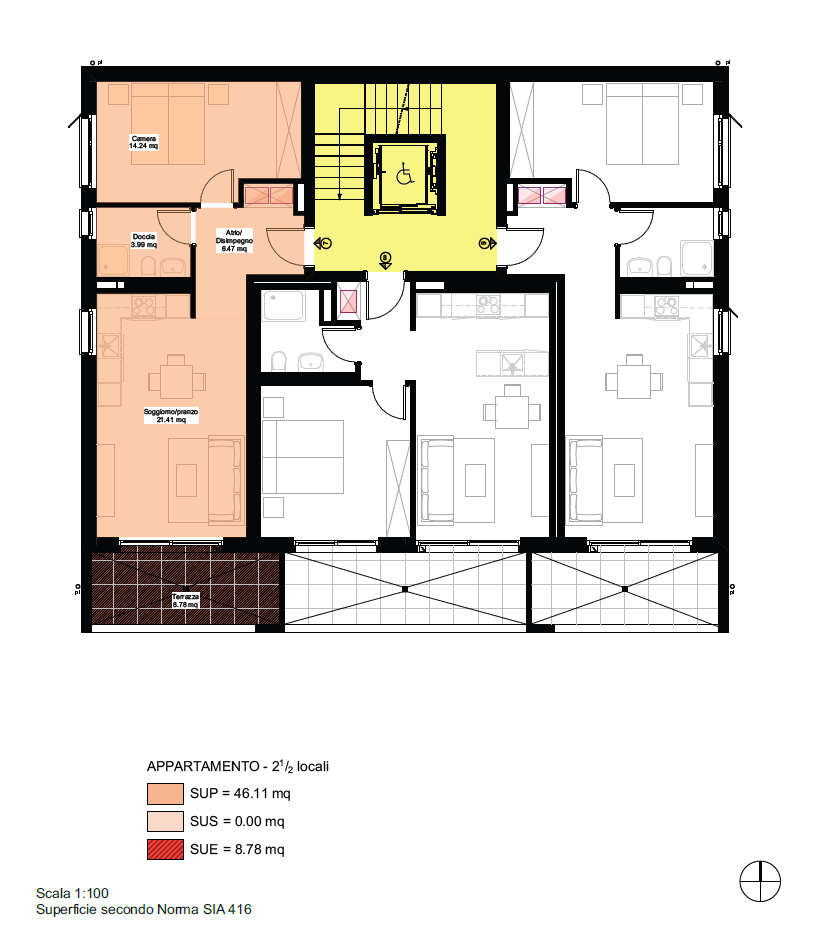 Appartement de 2 ½ pièces
