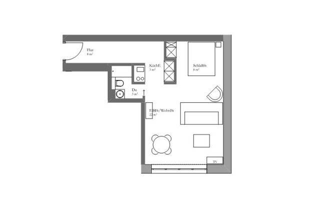 1 ½ rooms apartment, Foto 10 von 10