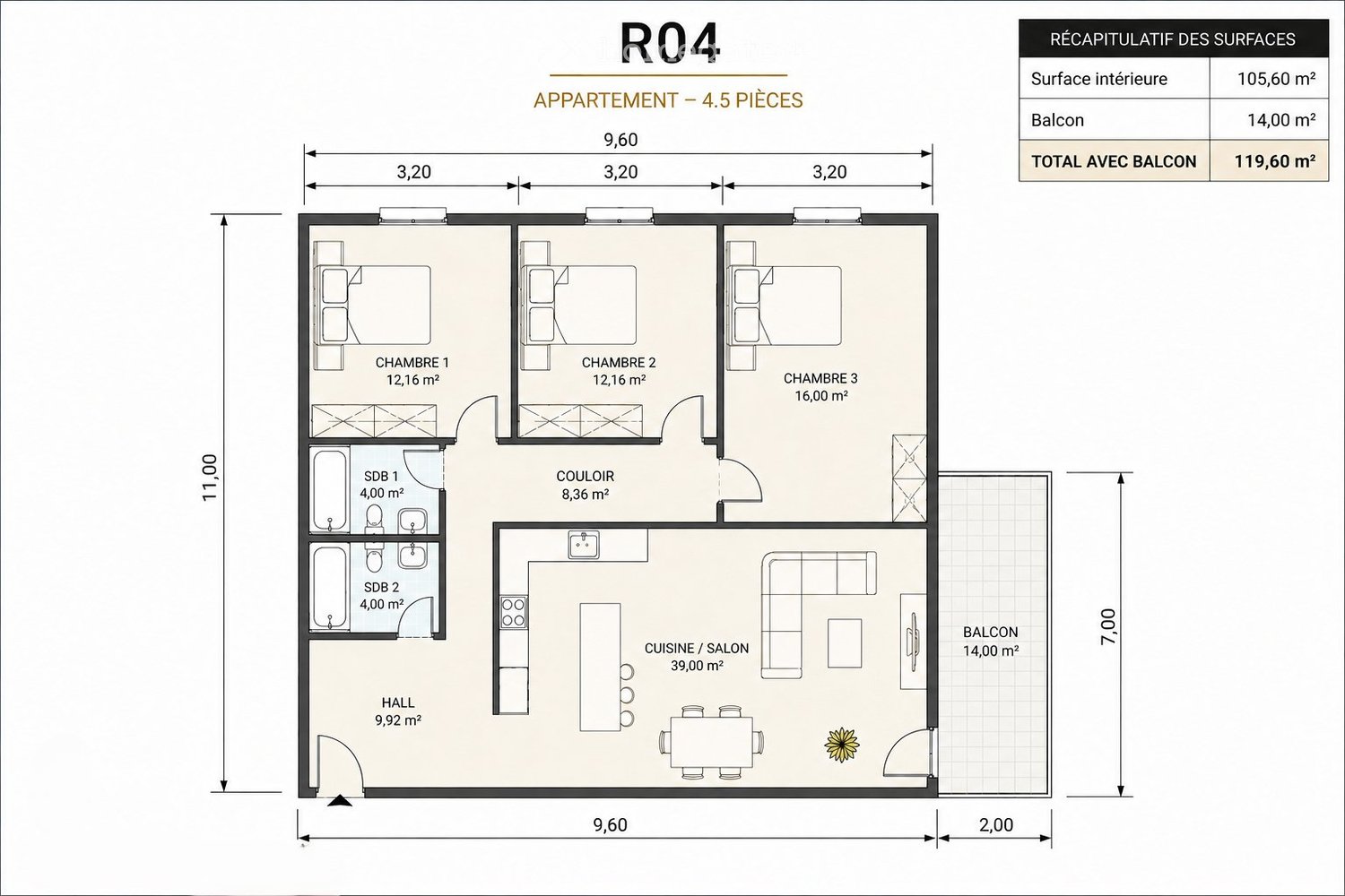 4 ½ Zimmer Wohnung, Foto 3 von 5