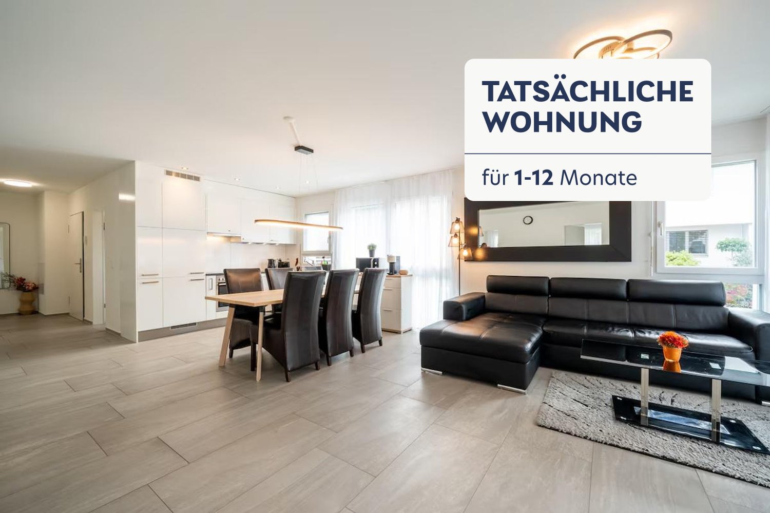 4 rooms furnished flat