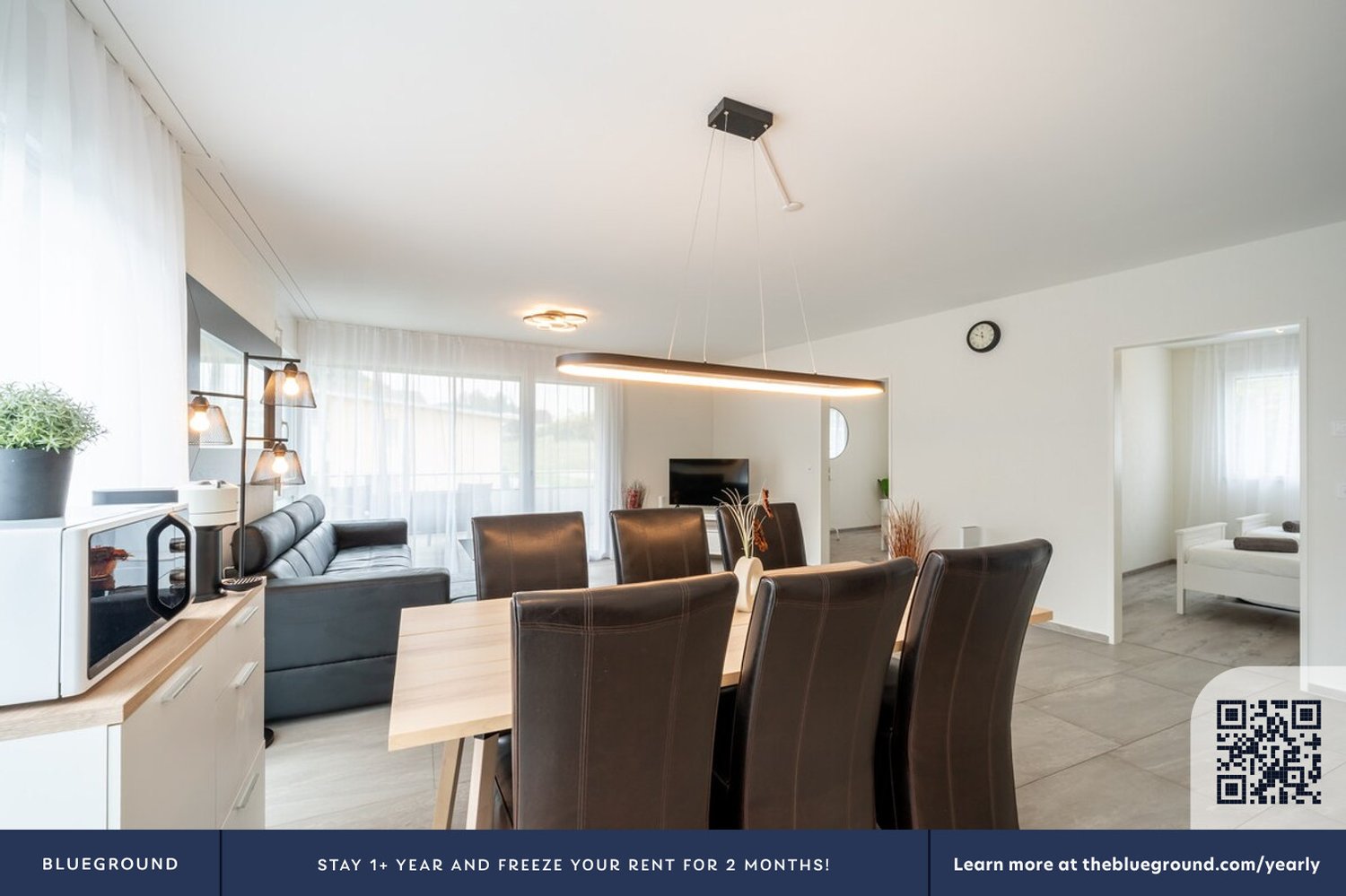 4 rooms furnished flat