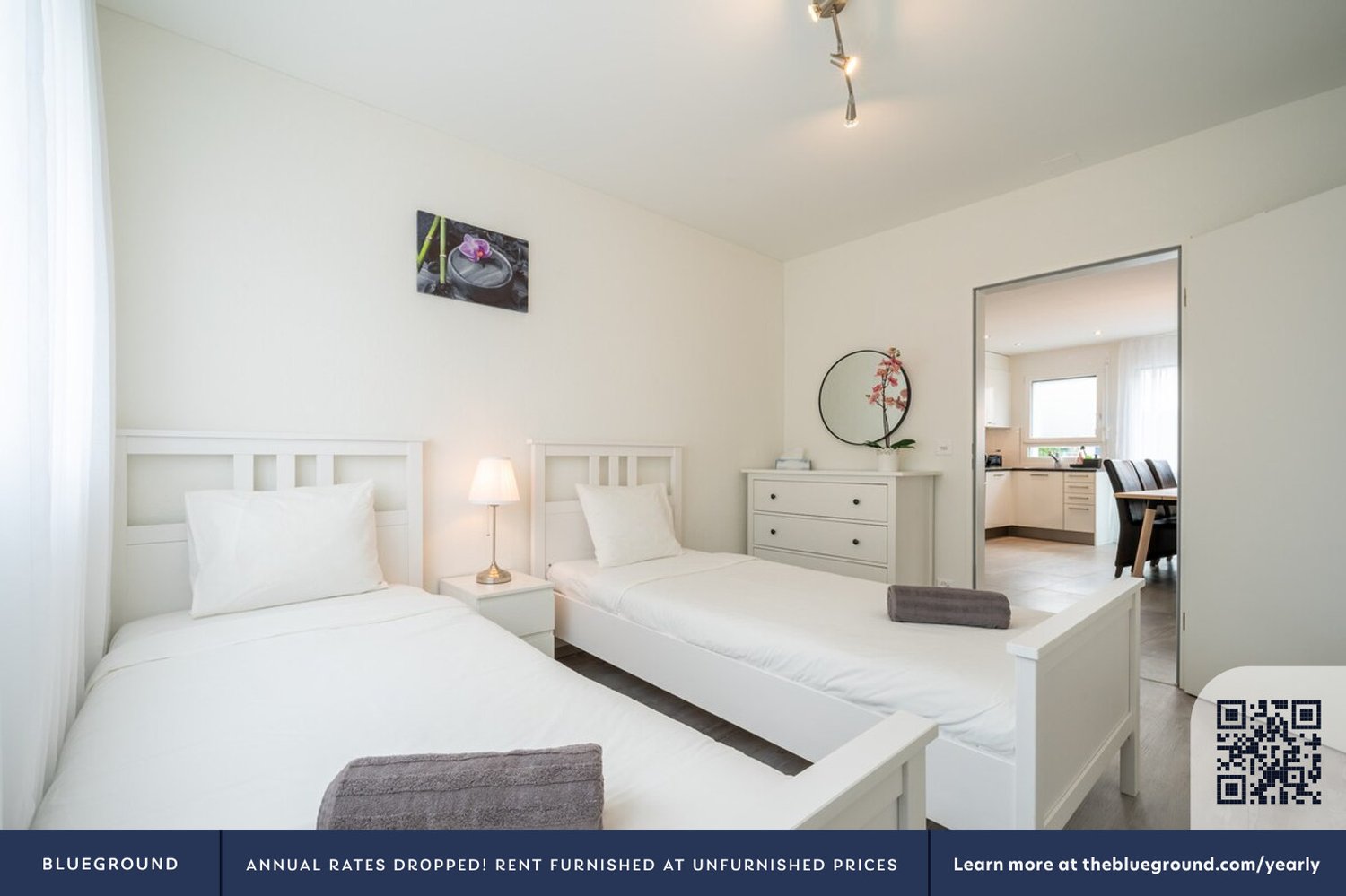 4 rooms furnished flat