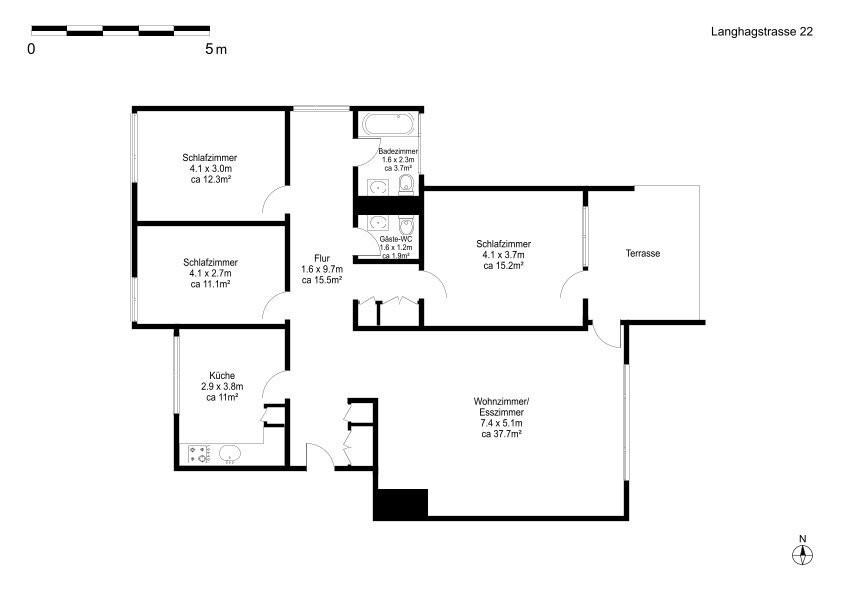 4 ½ rooms apartment
