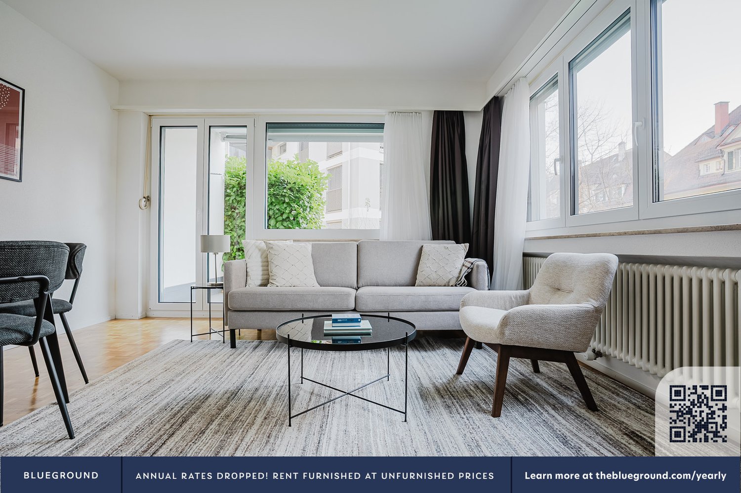 3 pièces appartement meublé