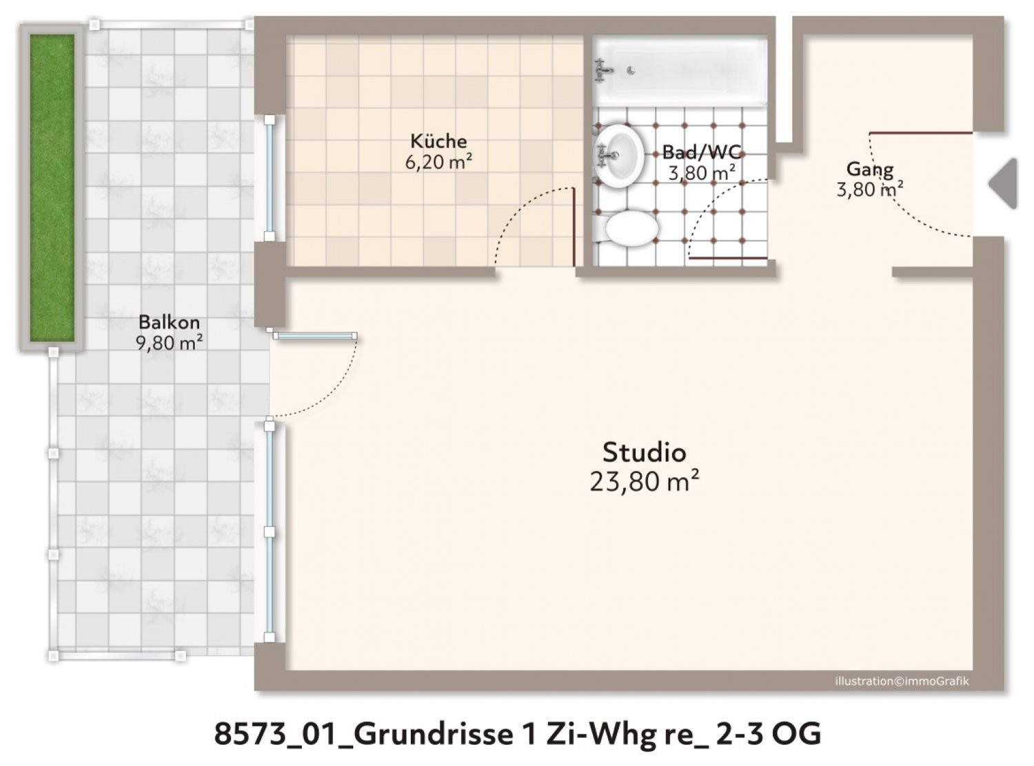 1 room apartment