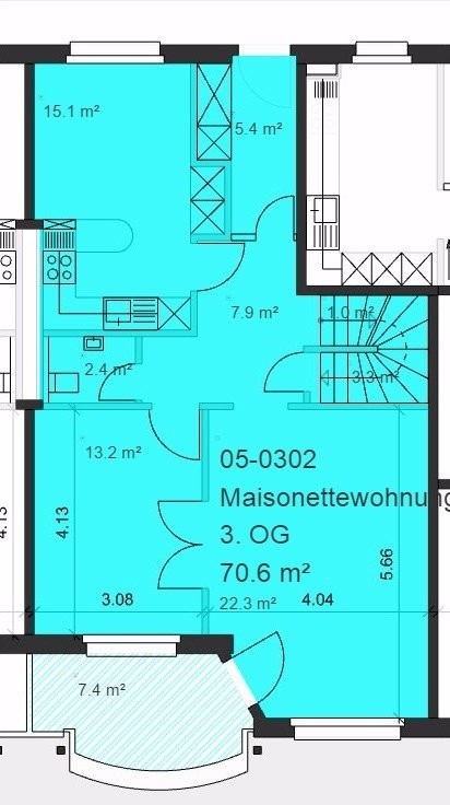 2 ½ locali duplex