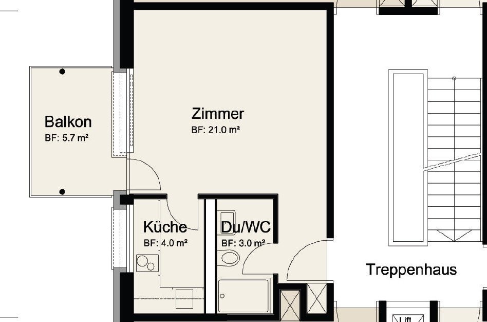 1 room apartment