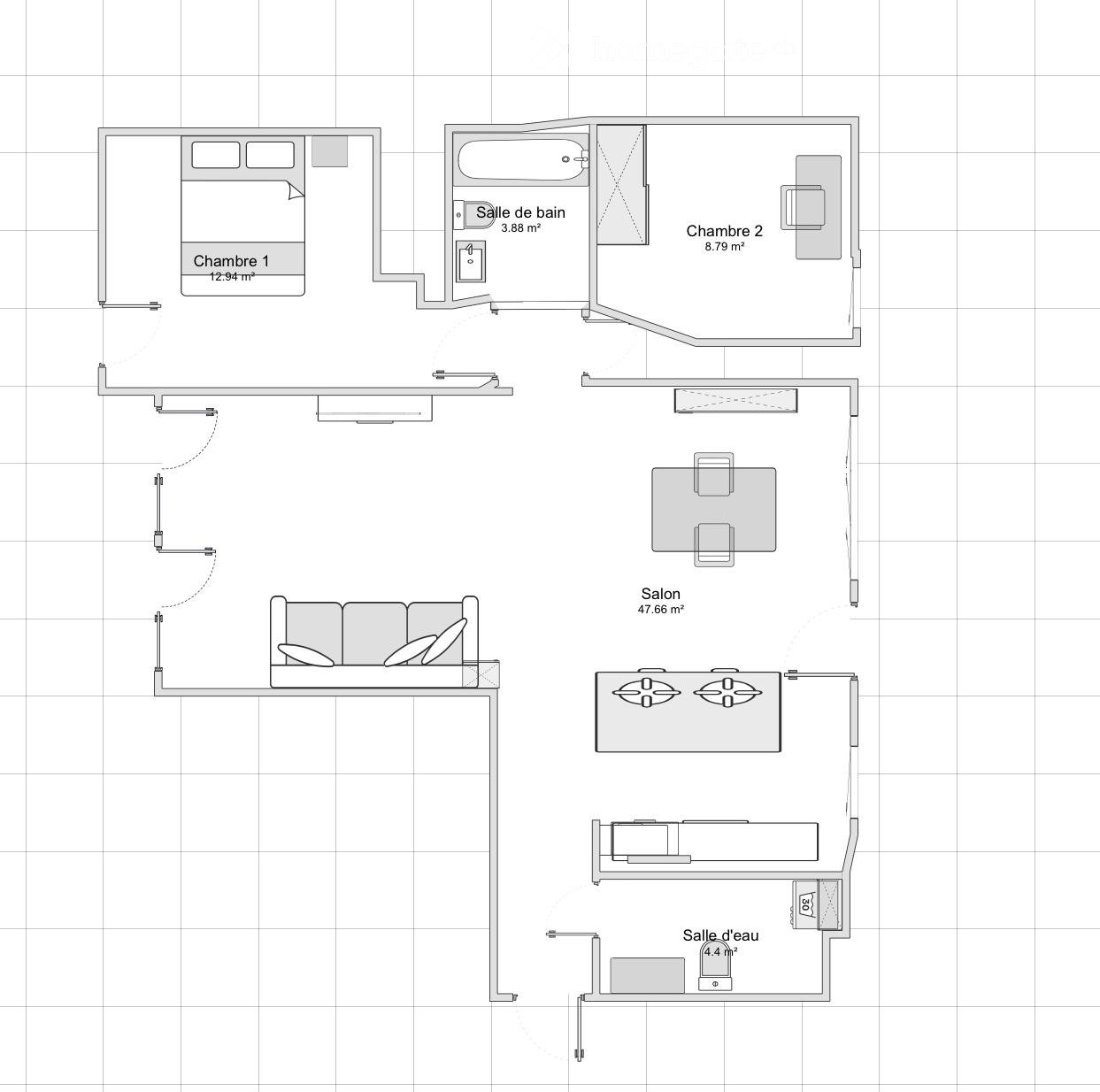 3-Zimmer-Wohnung, Foto 3 von 5
