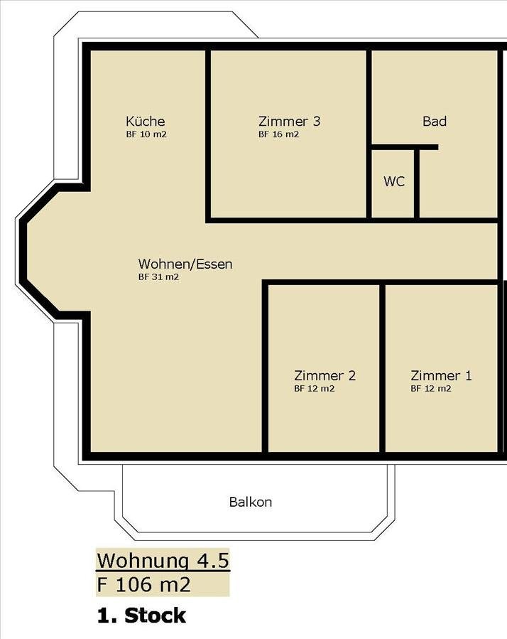 4 ½ rooms apartment, Foto 6 von 6