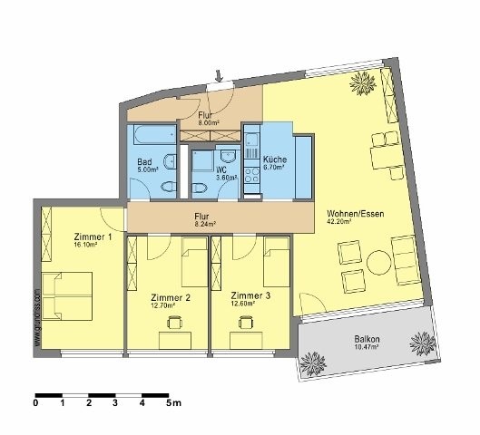 4 ½ rooms apartment