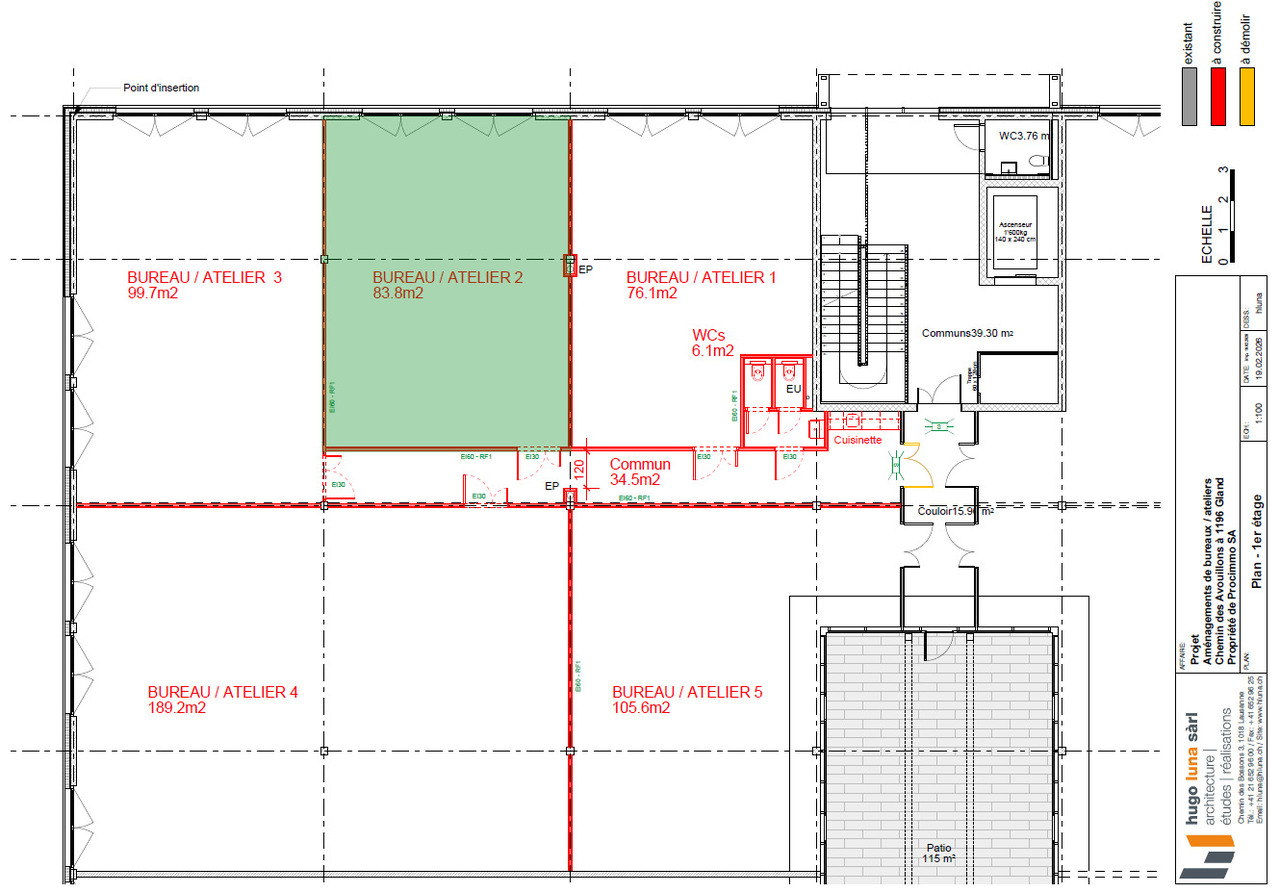 83m² workshop