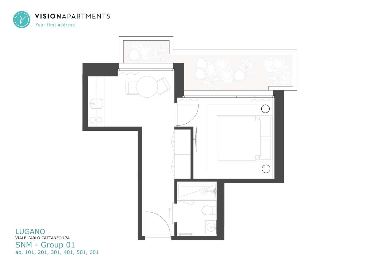 1 room apartment
