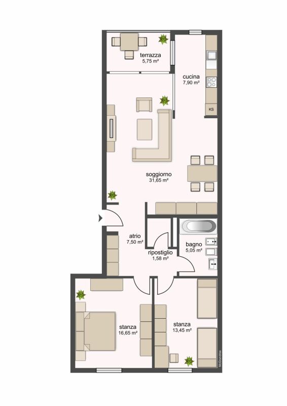 3 ½ Zimmer-Wohnung