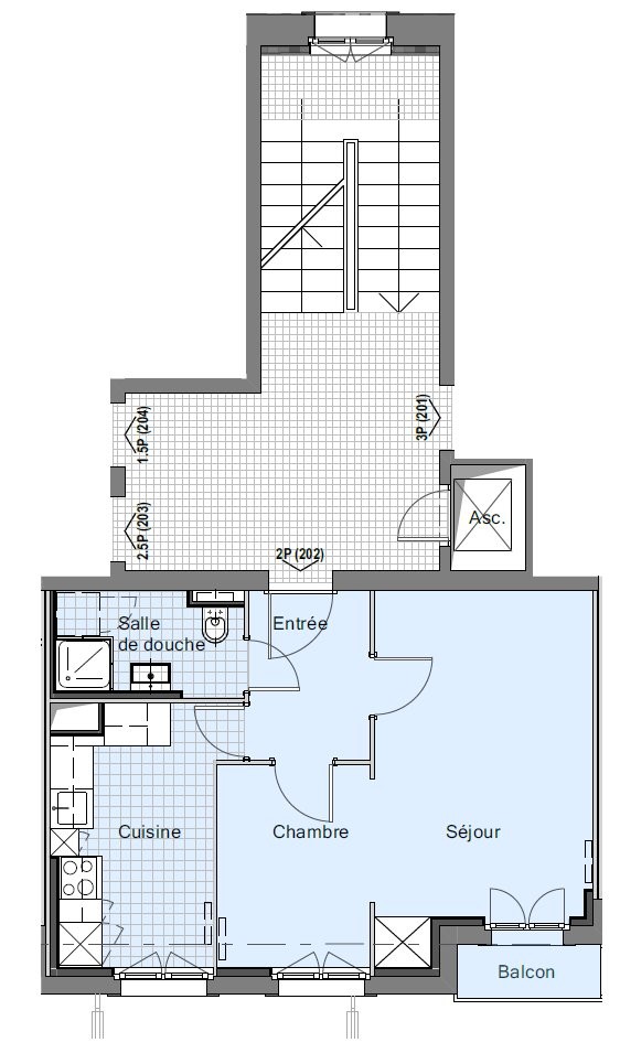 2 ½ rooms apartment