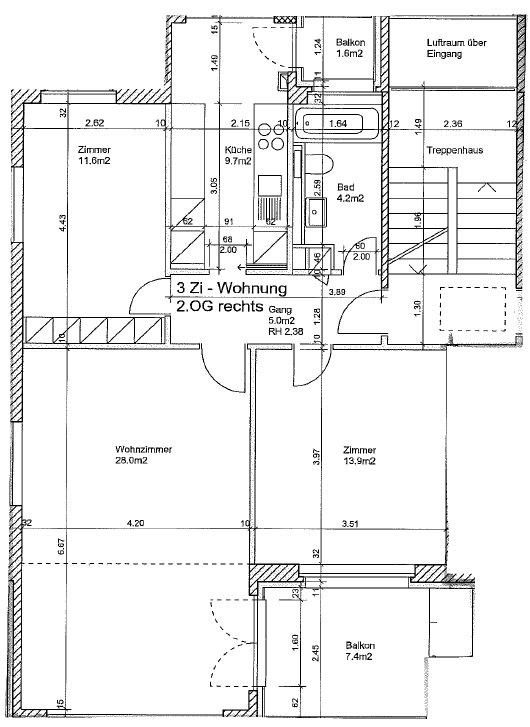 2 ½ rooms apartment