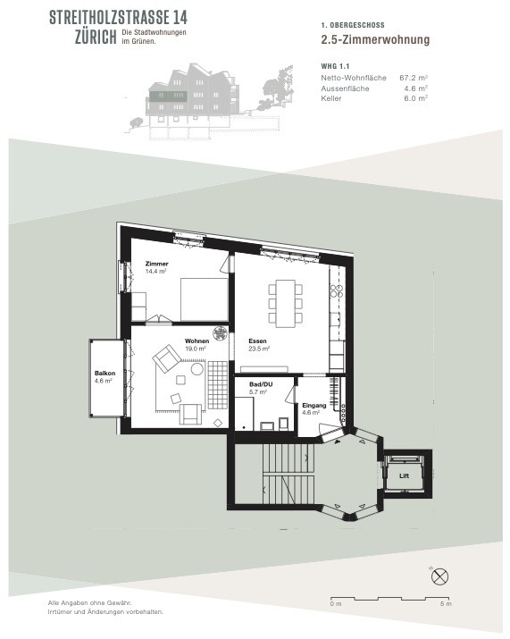 2 ½ rooms apartment