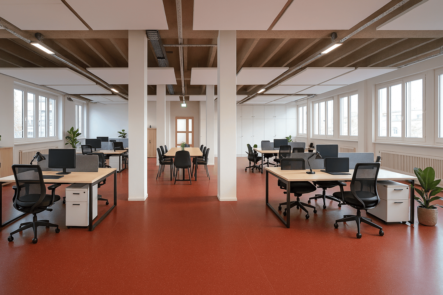 1420m² office