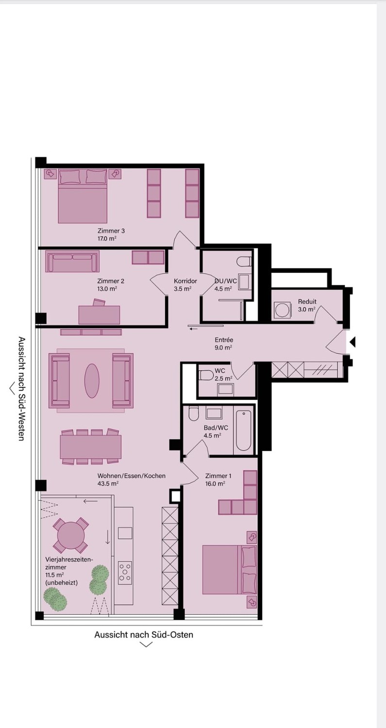 4 ½ rooms apartment
