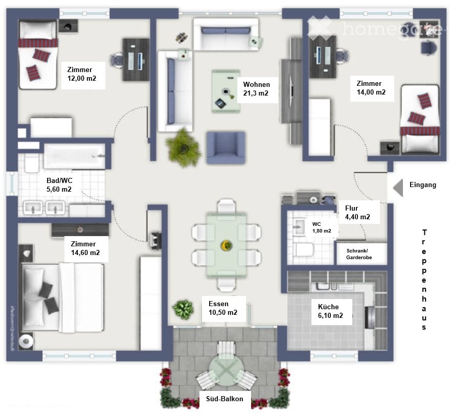 4 ½ rooms apartment