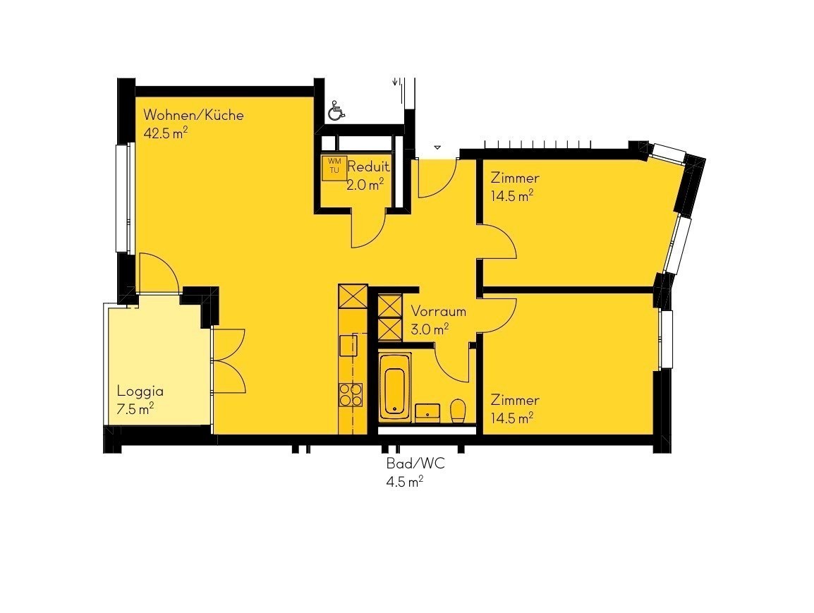 3 ½ rooms apartment, Foto 2 von 7