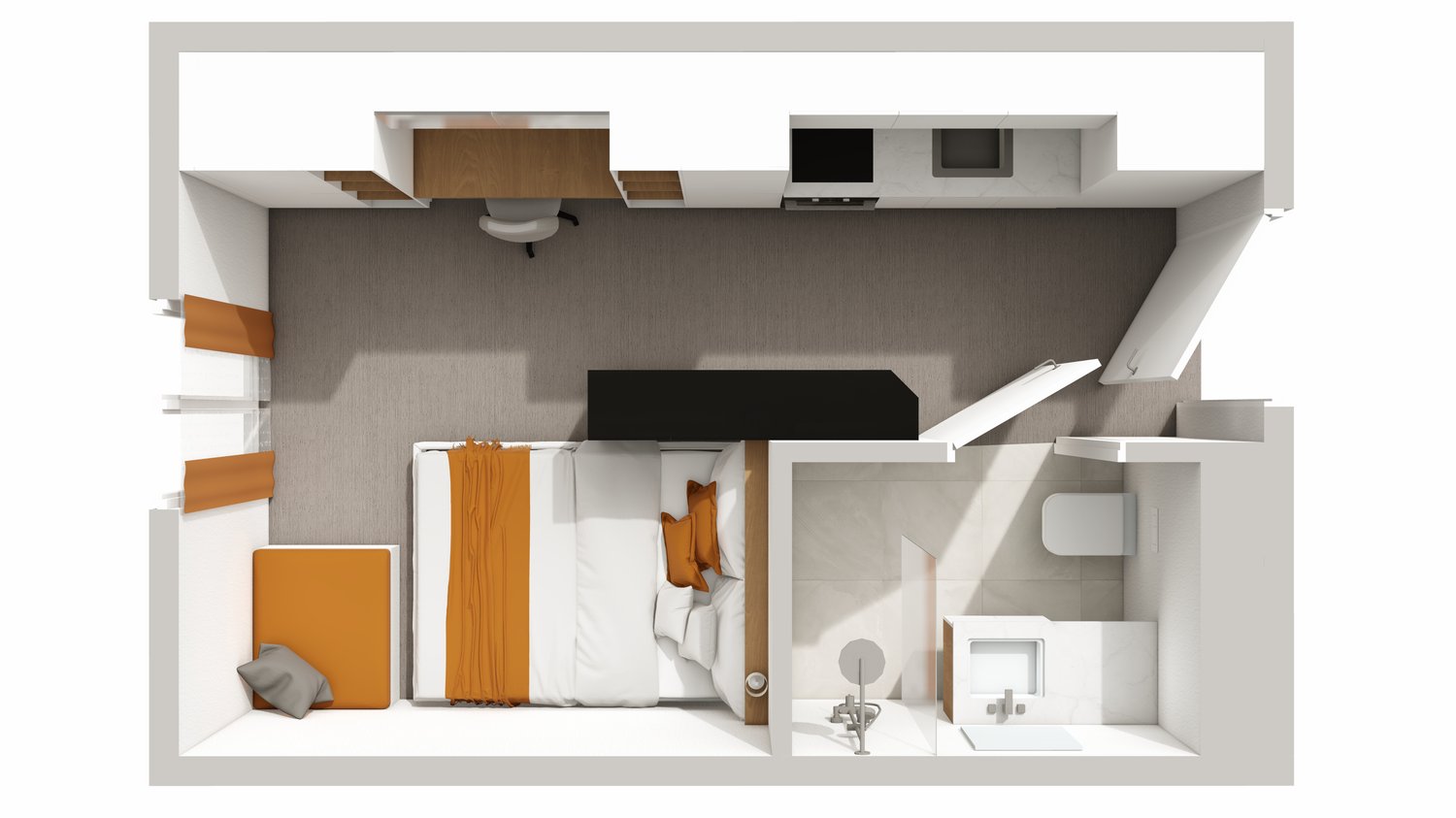 1 room furnished flat
