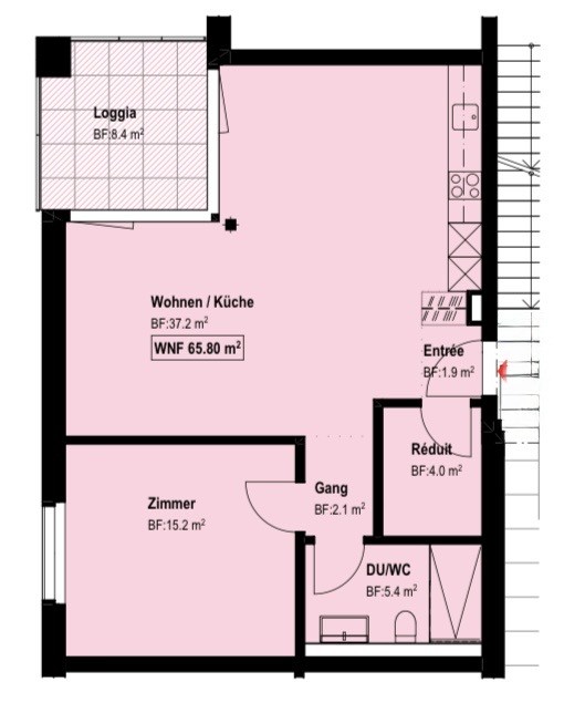 3 ½ rooms apartment