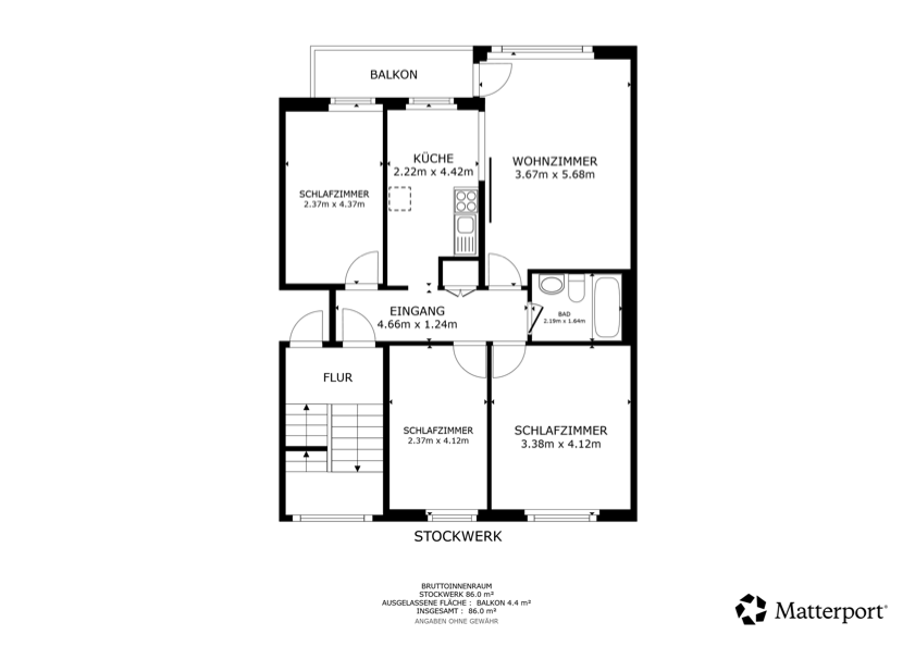 Appartement de 4 pièces, photo 7 sur 7