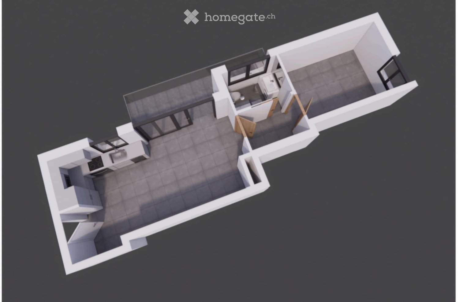 2-Zimmer-Wohnung, Foto 1 von 5