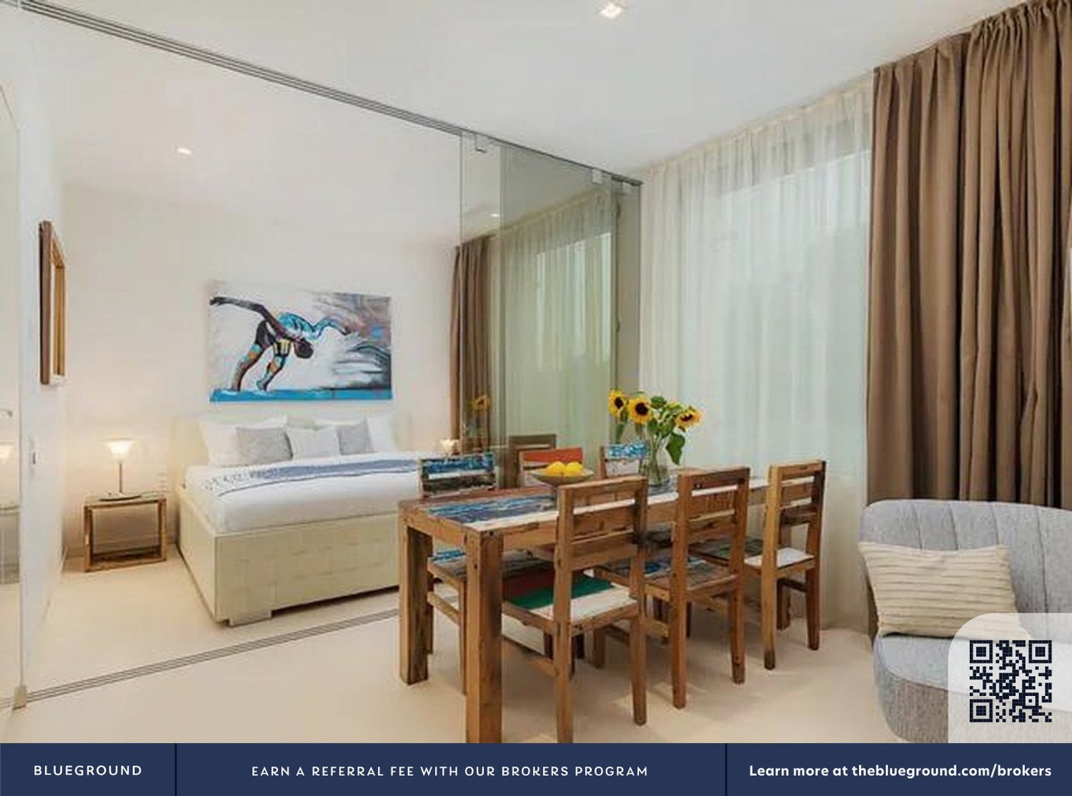 2 pièces appartement meublé