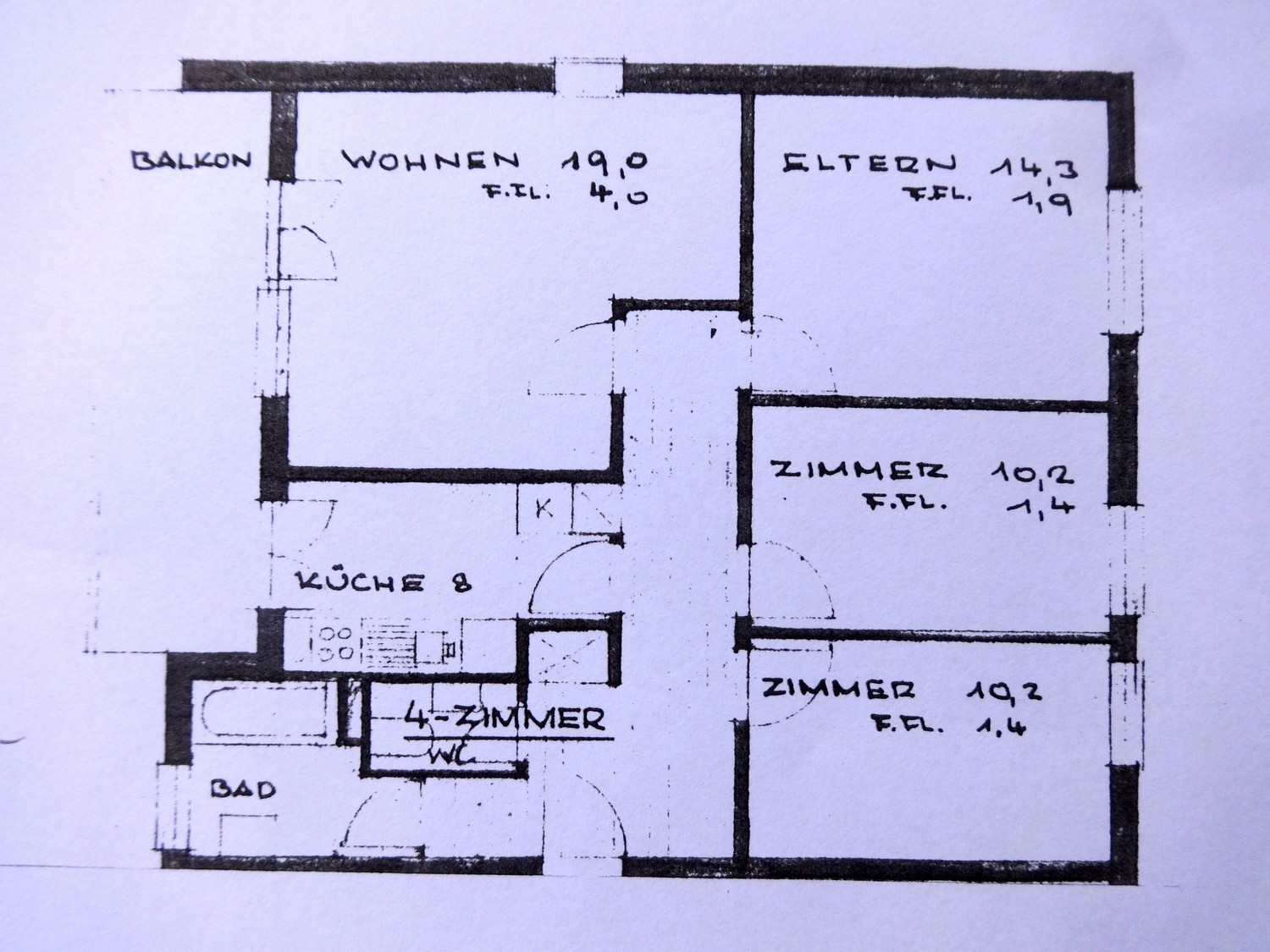 4 rooms apartment