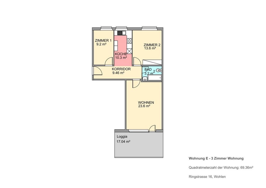 2 rooms apartment