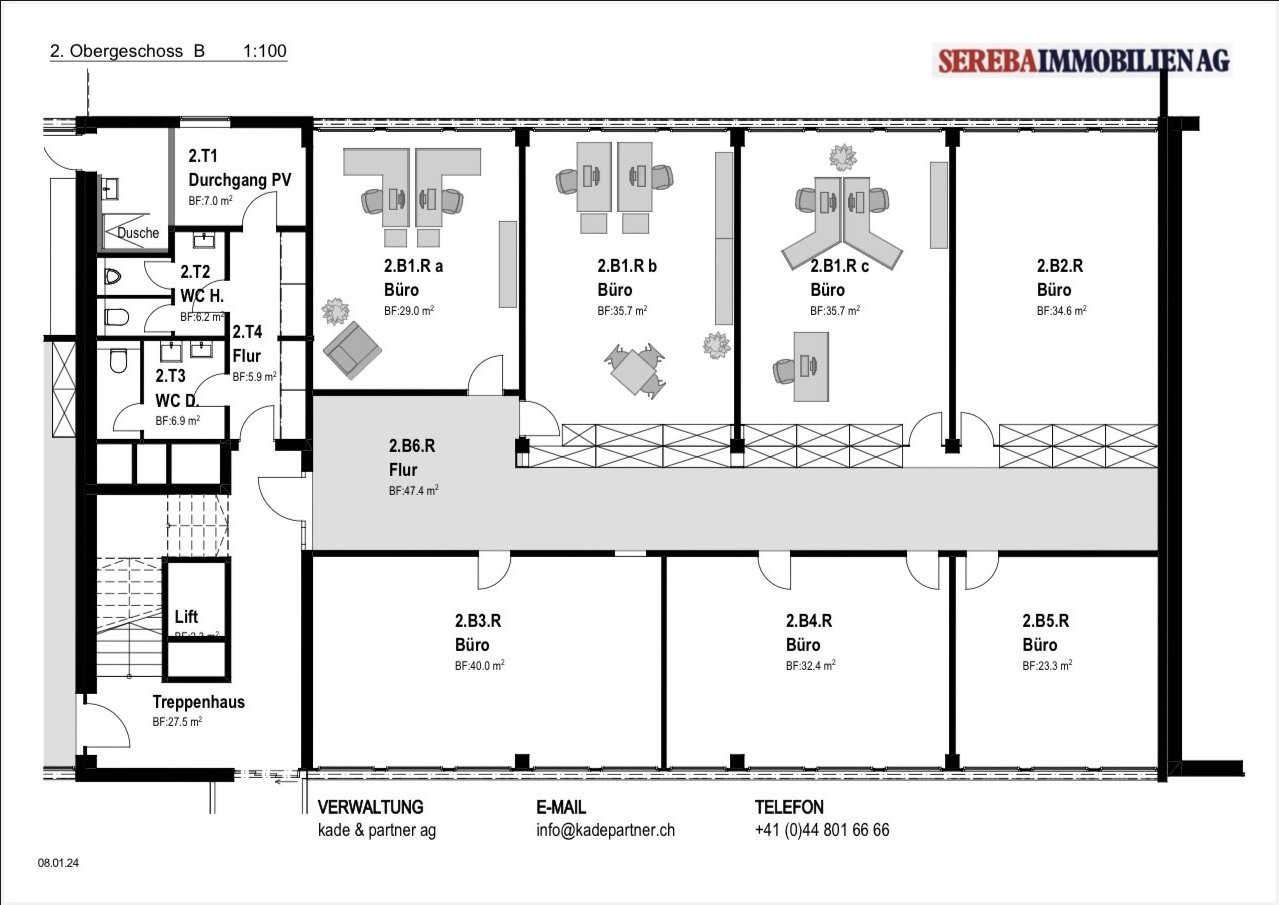 36m² office
