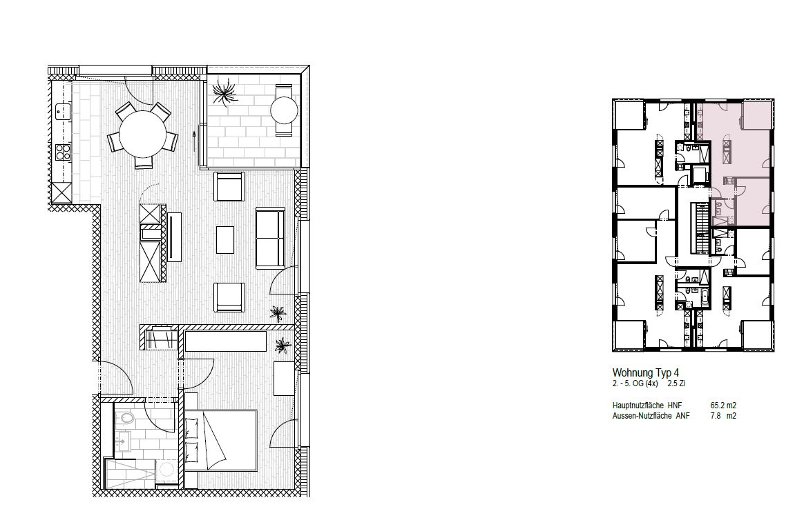 3 ½ rooms apartment