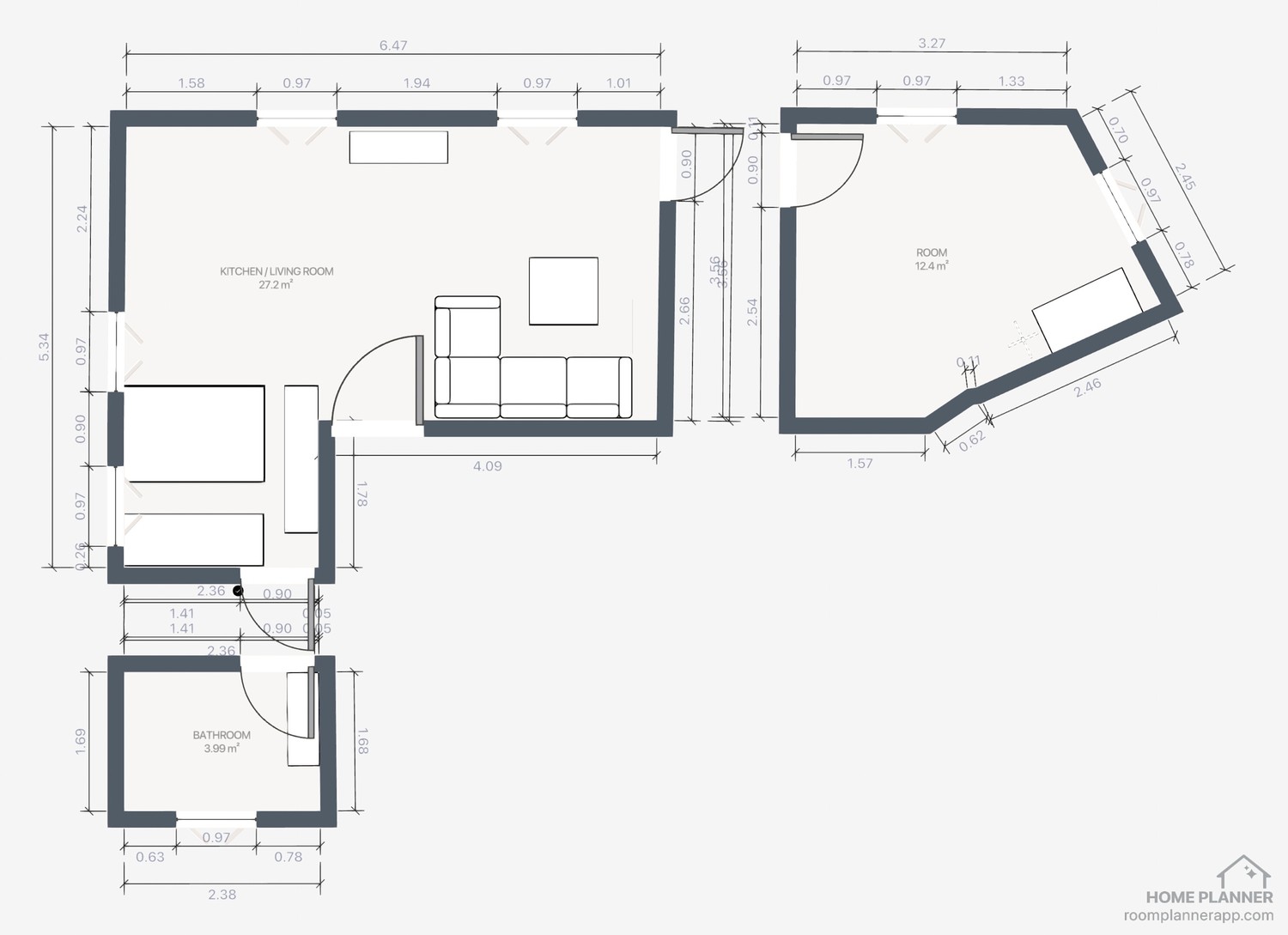 2 ½ rooms apartment