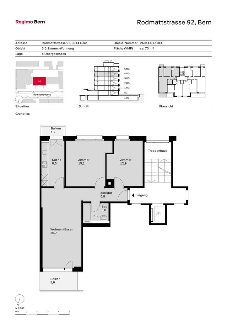 3 ½ rooms apartment, Foto 9 von 9