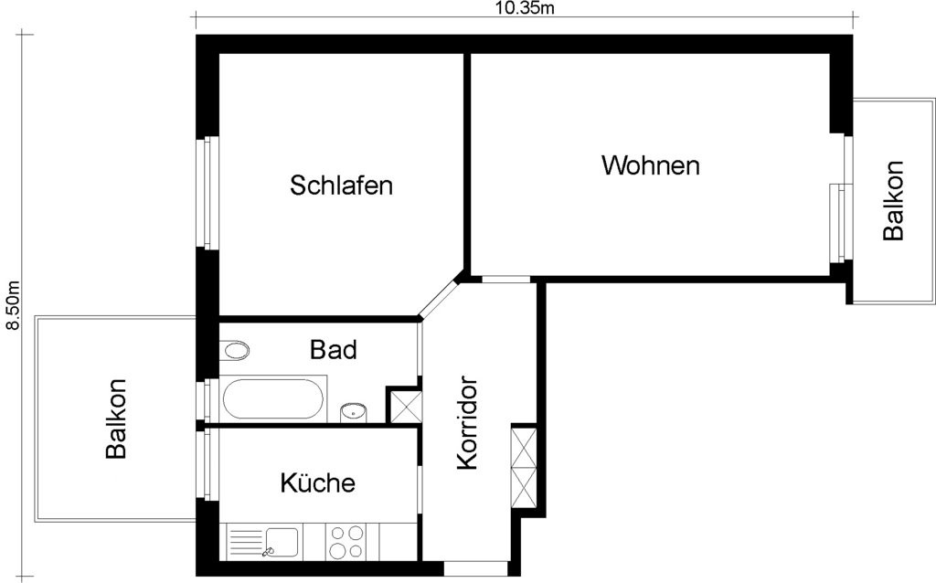 2 rooms apartment, Foto 10 von 10